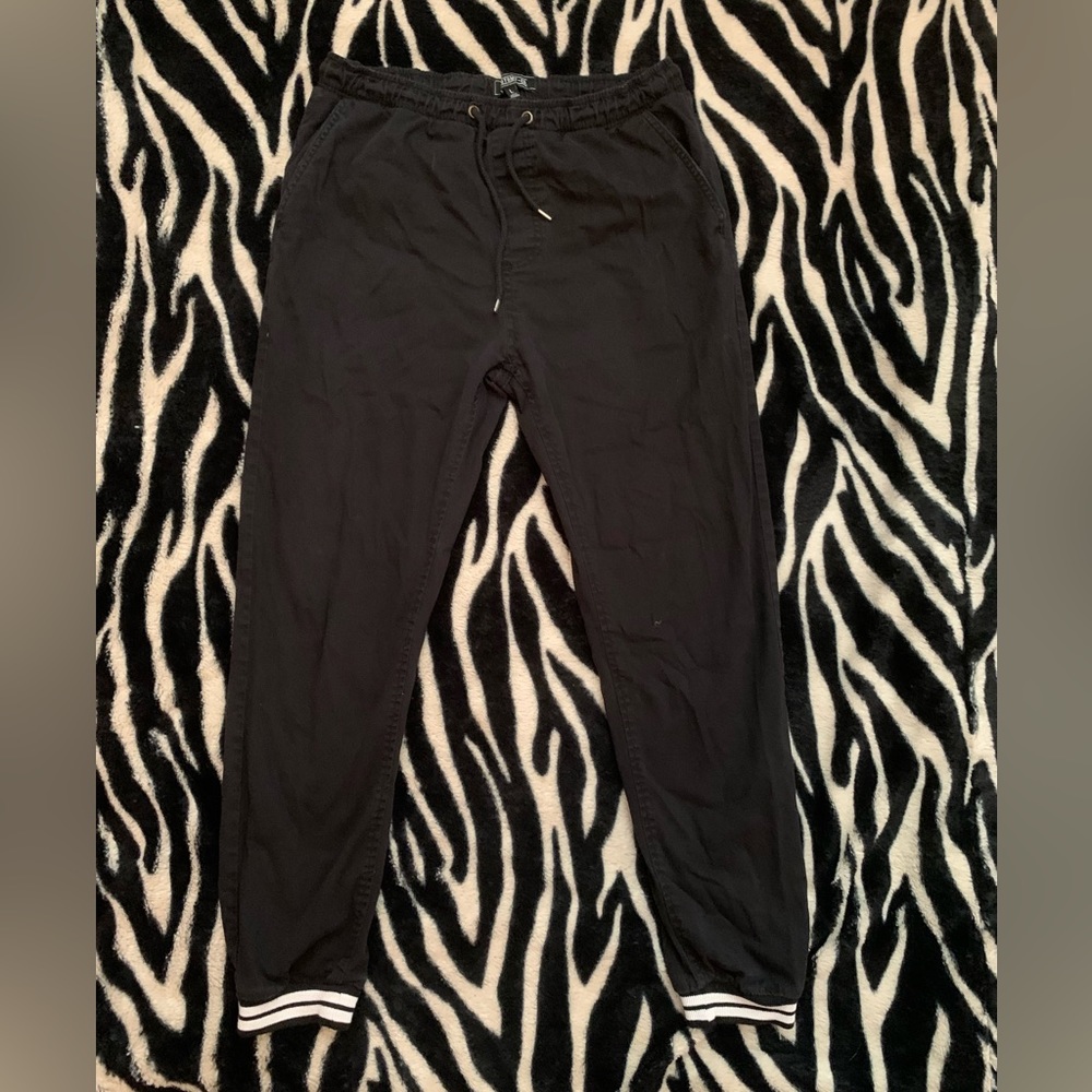 black mens joggers